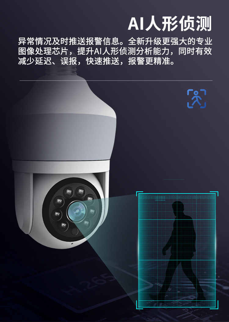 Yoosee APP 3MP 1296P  Night La - Home Security Flood Lights ulasan dan harga