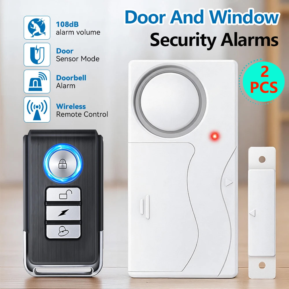 Wireless Door Alarm With Remot - Sim Gsm Alarm ulasan dan harga